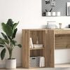 vidaXL bogreol 40x30x77 cm konstrueret tr&aelig; egetr&aelig;sfarve