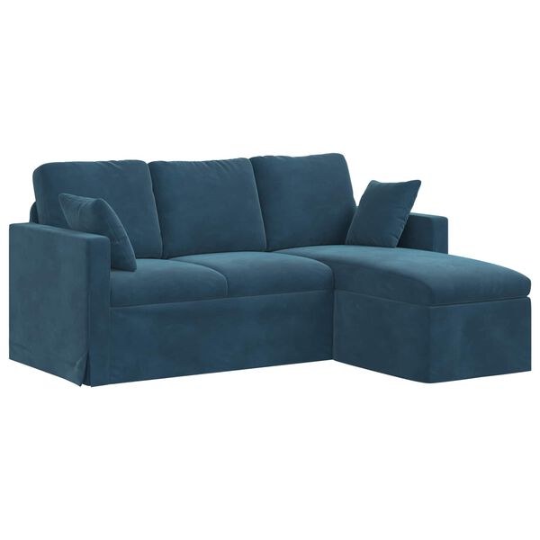 vidaXL Sofa Bl&aring; Samlede dimensioner: 178 x 134 x 80 cm (B x D x H)