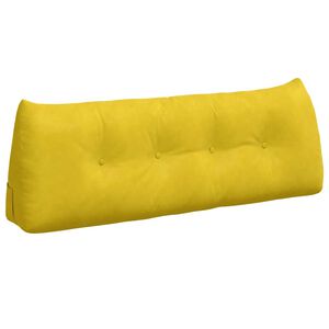 vidaXL Rygpude Gul 140 x 24 x 50 cm Fl&oslash;jl