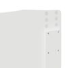 vidaXL Hovedg&aelig;rde Gloss Hvid 200 cm Konstrueret tr&aelig;