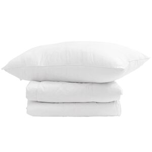 vidaXL Vinter dyne med pude 2 pcs Hvid Dunfjer