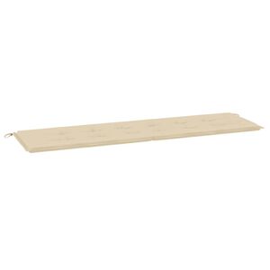 vidaXL hynde til haveb&aelig;nk 180x50x3 cm oxfordstof beige