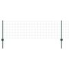 vidaXL Hegn med post Gr&oslash;n 0,6 x 25 m St&aring;l og PVC