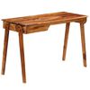 vidaXL skrivebord 118 x 50 x 76 cm massivt akacietr&aelig;