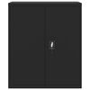 vidaXL arkivskab 90x40x145 cm st&aring;l sort