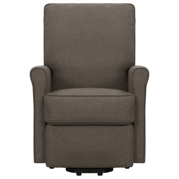 vidaXL l&oslash;ftestol med massagefunktion stof brun