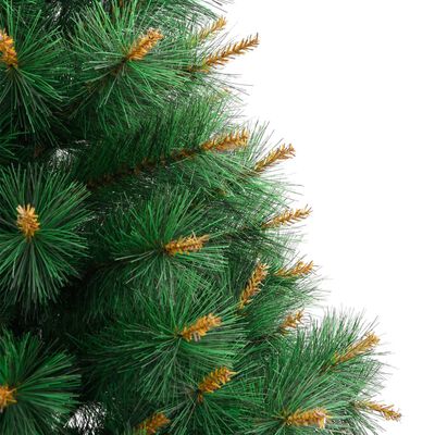 vidaXL kunstigt juletræ med juletræsfod 150 cm hængslet