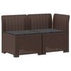 vidaXL 2-personers Havem&oslash;belsofa med Pudefyld Rattan Look 2-personers