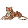 vidaXL t&oslash;jdyr leopard XXL plysstof brun