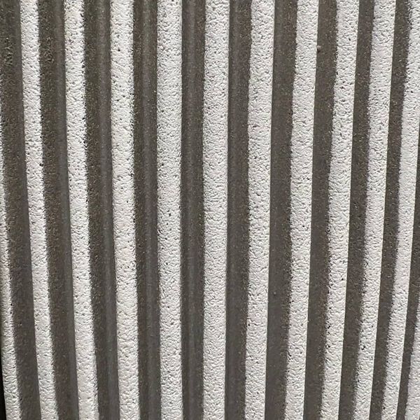 Capi elegant krukke Groove 34x46 cm elfenbensfarvet