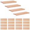 vidaXL Trappetrin 20 stk. 70 x 25 x 2 cm Naturfarvet Solid b&oslash;g