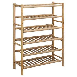 vidaXL Skostativ 68 x 28 x 96 cm Bambus Naturfarvet