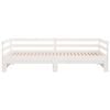 vidaXL daybed med udtr&aelig;k 90x200 cm massivt fyrretr&aelig; hvid