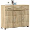 vidaXL Sideboard FLORIN Sonoma eg 88,5 x 30,5 x 73 cm Konstrueret tr&aelig;