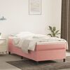 vidaXL Boxspring sengeramme 90x200 cm fl&oslash;jl pink