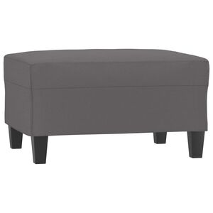 vidaXL fodskammel 70x55x41 cm kunstl&aelig;der gr&aring;