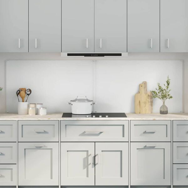 vidaXL K&oslash;kken bagv&aelig;g 2 pcs Transparent 100 x 60 cm h&aelig;rdet glas