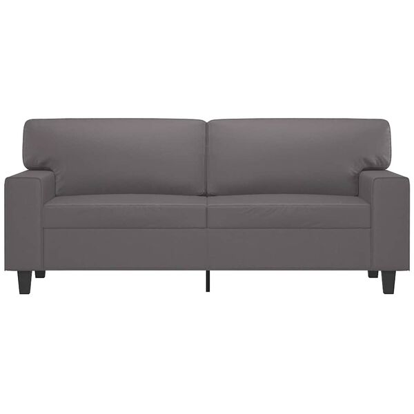 vidaXL 2-personers sofa 140 cm kunstlæder grå