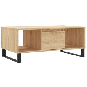 vidaXL sofabord 90x50x36,5 cm konstrueret tr&aelig; sonoma-eg