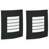vidaXL Udend&oslash;rs v&aelig;glampe 2 pcs Sort 23,5 x 9 x 26 cm