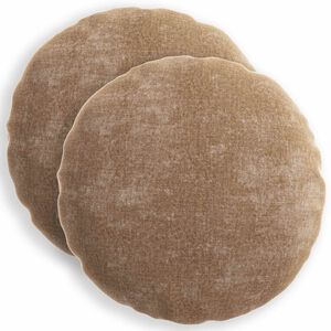 vidaXL Pudebetr&aelig;k 2 stk. HEERLEN Brun &Oslash; 50 cm Chenille Stof