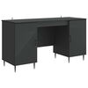 vidaXL Bord Sort 142,5 x 50 x 75 cm Konstrueret tr&aelig;