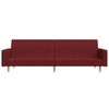 vidaXL 2-personers sovesofa stof vinr&oslash;d