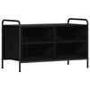 vidaXL TV-skab 140 x 39,5 x 50 cm Sort eg Konstrueret tr&aelig;