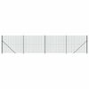 vidaXL tr&aring;dhegn med flange 1,4x10 m gr&oslash;n