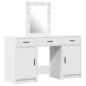 vidaXL Kl&aelig;deskab Hvid 50 x 41 x 135 cm Konstrueret tr&aelig;