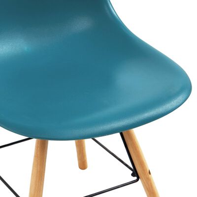 vidaXL spisebordsstole 6 stk. plastik turkis