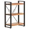 vidaXL bogreol m. 3 hylder 60x30x80 cm massivt akacietr&aelig;