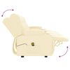 vidaXL 4-personers massagestol med kopholdere kunstlæder cremefarvet