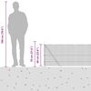 vidaXL Hegnsp&aelig;l S&oslash;lv 100 x 0,6 m (12 x 12 mm net) St&aring;l