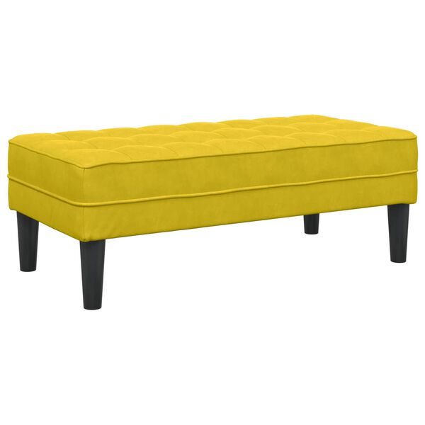 vidaXL Sofa S&aelig;t med pude 2 pcs Gul Polyester