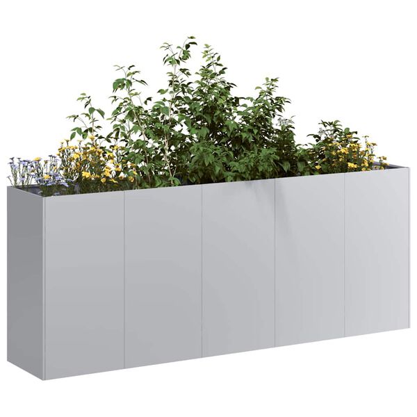 vidaXL plantekasse 200x40x80 cm galvaniseret st&aring;l