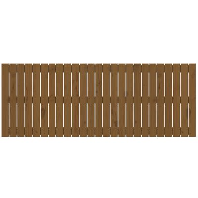 vidaXL sengegavl 159,5x3x60 cm massivt fyrretræ gyldenbrun