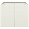 vidaXL plantekasse 100x100x80 cm st&aring;l hvid
