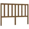 vidaXL sengegavl 156x4x100 cm massivt fyrretr&aelig; gyldenbrun