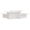 vidaXL sofabord 2 stk. 111,5x50x33 cm konstrueret tr&aelig; hvid