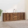 vidaXL Sideboards med skuffe 3 pcs Gammelt tr&aelig; 210 x 35,5 x 67,5 cm