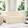 vidaXL Kastet&aelig;pper 6 pcs Creme 280 x 210 cm Fleece