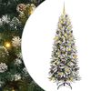 vidaXL Kunstigt juletr&aelig; Hvid 180 cm PVC og plastik og st&aring;l og PE