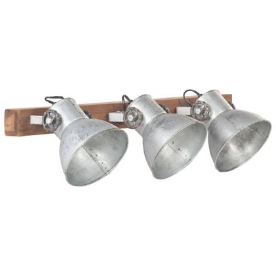 vidaXL industriel væglampe 65x25 cm E27 sølvfarvet
