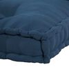 vidaXL Palle Sofa Pude 2 pcs Indigo 120 x 80 x 38 cm Stof