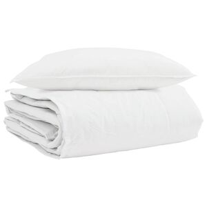 vidaXL Vinter dyne med pude 2 stk. Hvid Dunfjer