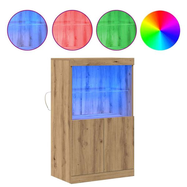 vidaXL Sideboard Brun 60 x 37 x 100 cm Konstrueret træ