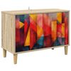 vidaXL TV-skab HEESCH 69 x 33 x 50 cm Sonoma-eg Konstrueret tr&aelig;