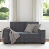 vidaXL 2-personers sofa 120 cm velour mørkegrå