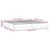 vidaXL Boxspring sengeramme 200x200 cm stof gråbrun